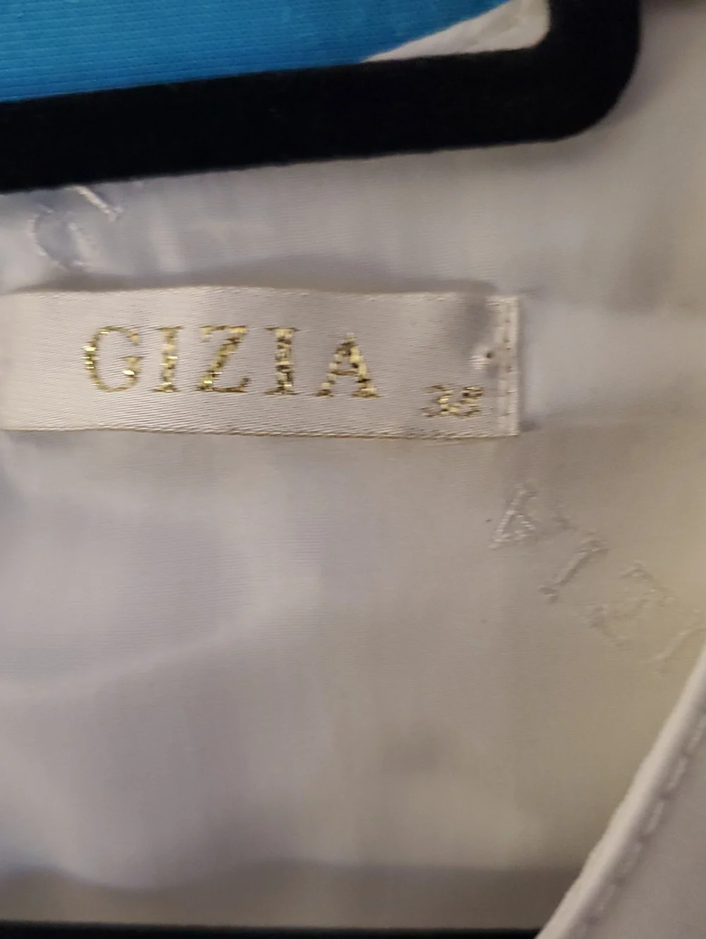 Gizia Sleeveless White Sheath Dress with Gold Zip-size 38 (US 2-4) - Picture 2 of 6